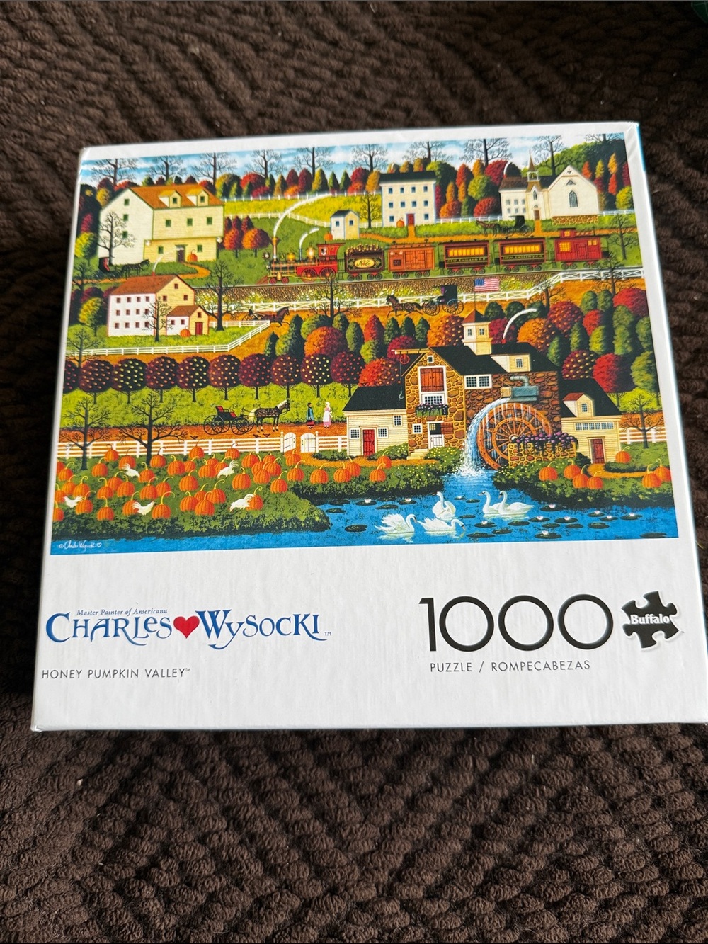 Charles Wysocki Honey Pumpkin Valley 1000-Piece Jigsaw Puzzle - Multicolor